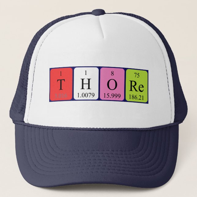 Thore periodic table name hat (Front)