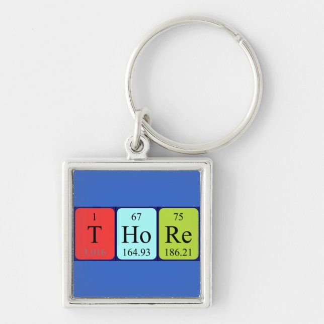 Thore periodic table name keyring (Front)