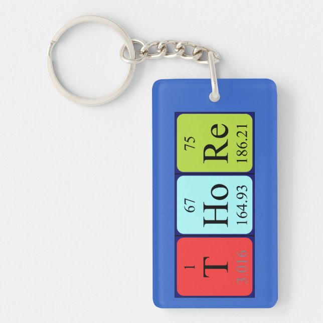 Thore periodic table name keyring (Front)