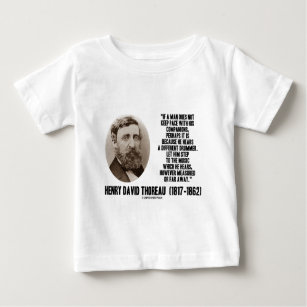 Thoreau Different Drummer Step To The Music Baby T-Shirt