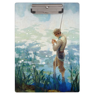 Thoreau Fishing at Walden Pond by N. C. Wyeth Clipboard