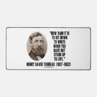 Thoreau How Vain Sit Down To Write Not Stood Up