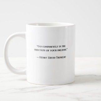 Thoreau Inspirational Motivational Quote Gift Mug