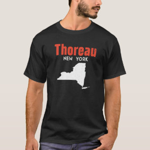 Thoreau New York Usa State America Travel New York T-Shirt