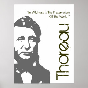 Thoreau Preservation Of The World Poster