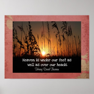 Thoreau Quotations Art Poster