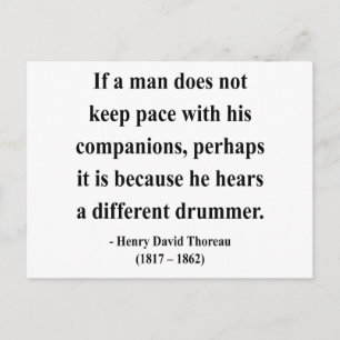 Thoreau Quote 4a Postcard
