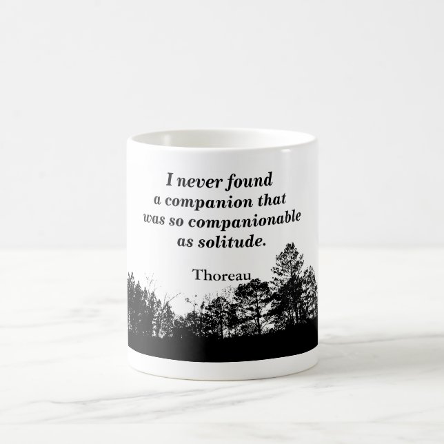 Thoreau quote - coffee mug (Center)
