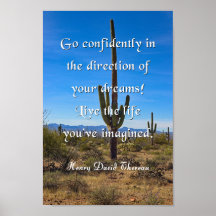 Thoreau Quote, Go Confidently