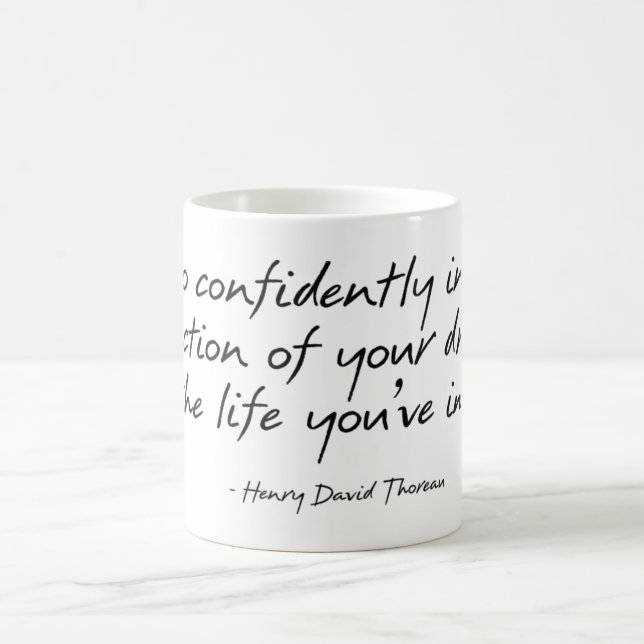 Thoreau Quote Mug (Center)