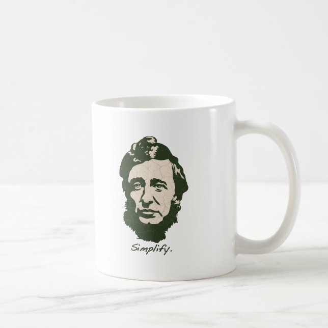 Thoreau - Simplify Coffee Mug (Right)