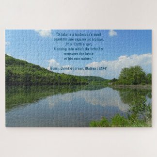 Thoreau Walden Lake Quote Jigsaw Puzzle