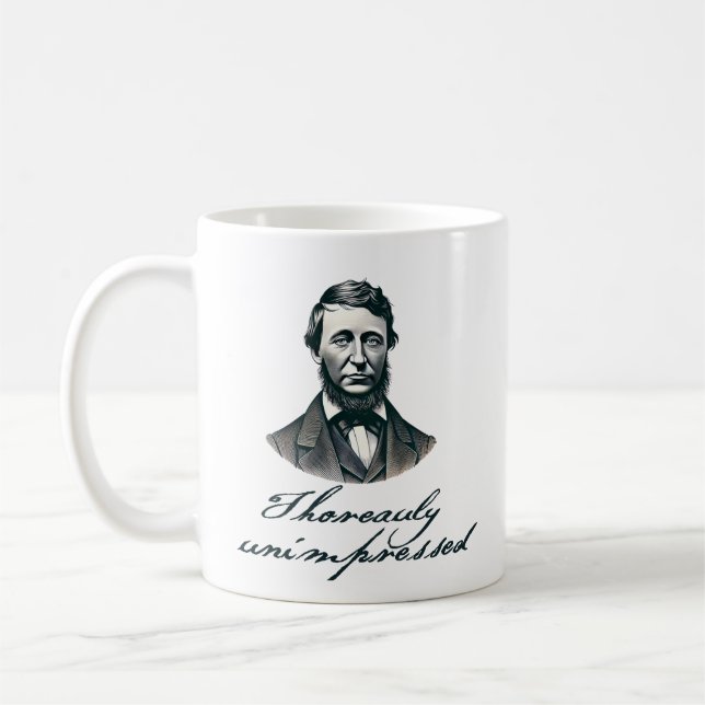 "Thoreauly Unimpressed" Coffee Mug (Left)