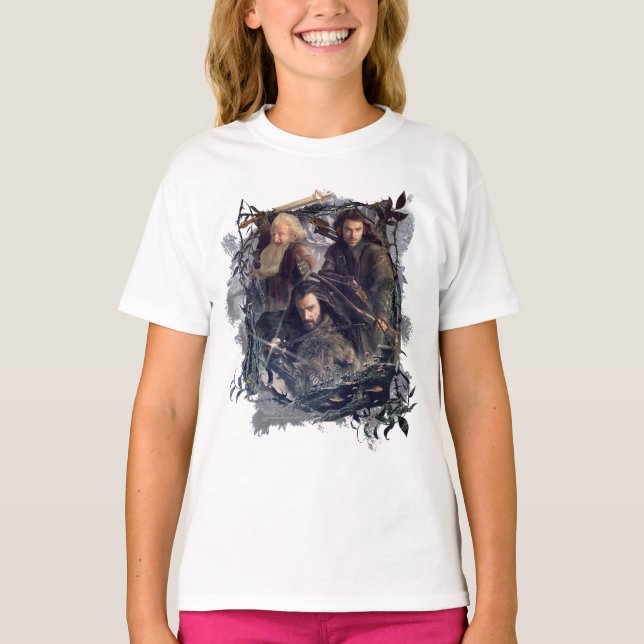 Thorin, Kili, and Balin Graphic T-Shirt (Front)