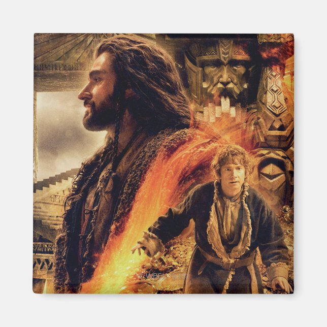 THORIN OAKENSHIELD™ and BILBO BAGGINS™ in Erebor Magnet (Front)
