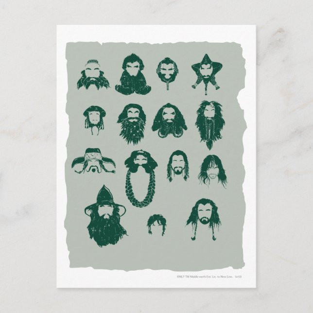THORIN OAKENSHIELD™ and Company Hair Postcard (Front)