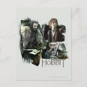 THORIN OAKENSHIELD™, BILBO BAGGINS™, & Gandalf Art Postcard