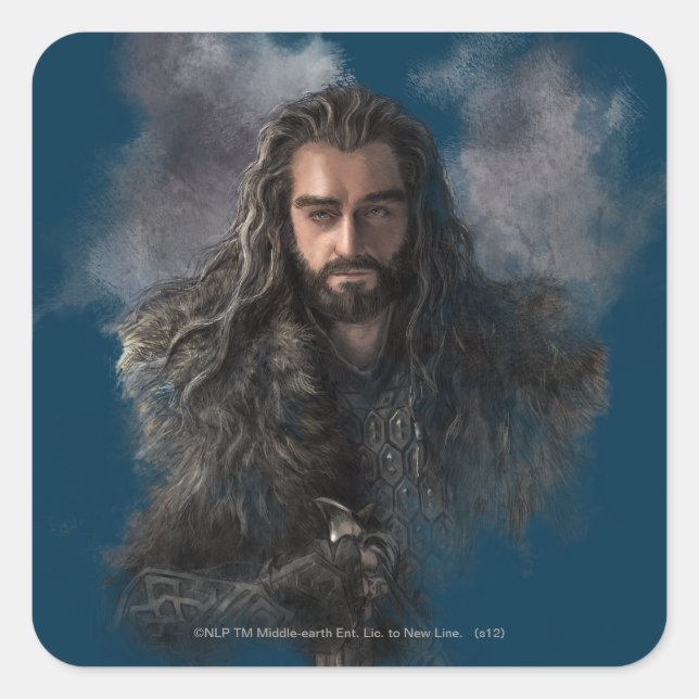 THORIN OAKENSHIELD™ Illustration Square Sticker (Front)