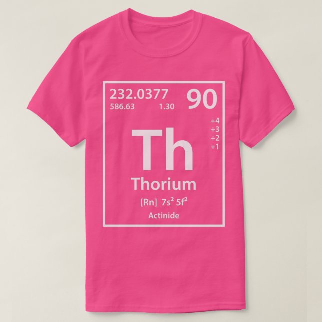 Thorium Element  T-Shirt (Design Front)