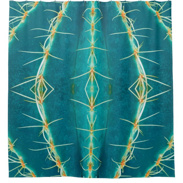 Thorn cactus background,abstract texture pattern f shower curtain (Front)