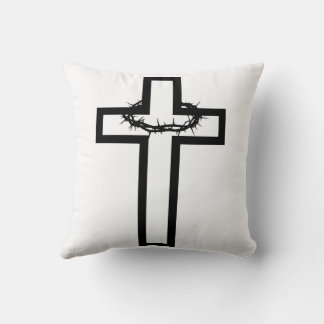 Thorn Cross Throw Pillow
