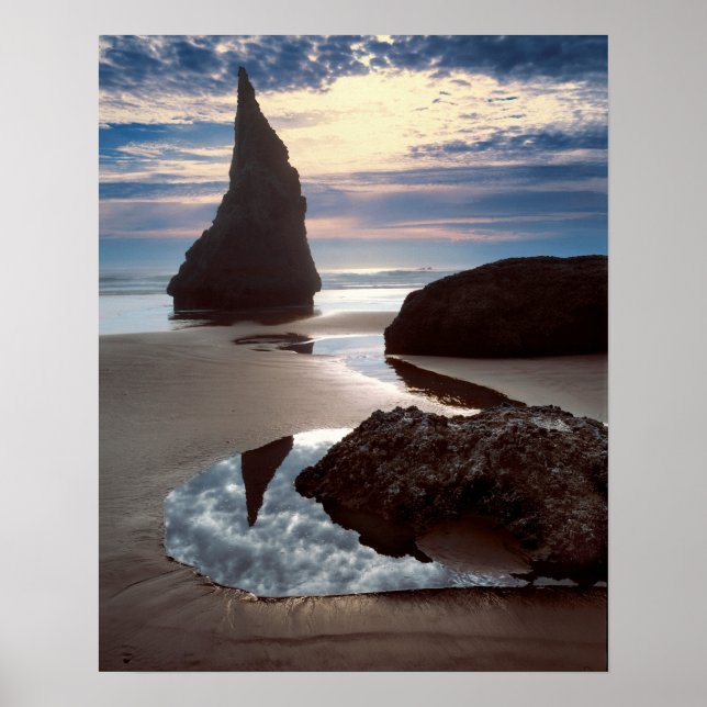 Thorn-Shaped seastack | Face Rock Wayside, OR Poster (Front)