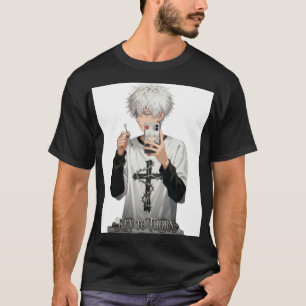 Thorned-Crown Anime Boy Key - Edgy Men's Aesthetic T-Shirt