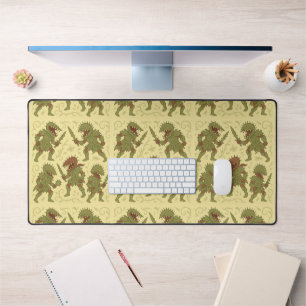 Thorned Sword Plant Art Desk Mat