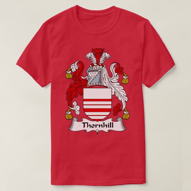 Thornhill Coat of Arms Family Crest  T-Shirt (Design Front)