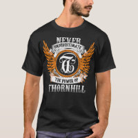 Thornhill Name Shirt Never Underestimate The Power