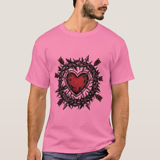 Thorns & Arrows | Vintage Tattoo Flash Heart Tee (Front)