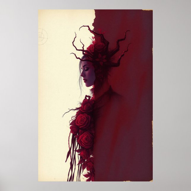 Thorns & Grace: Crimson Bloom Poster (Front)