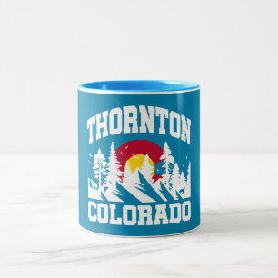 Thornton,Colorado Two-Tone Coffee Mug