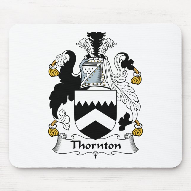 Thornton Family Crest Mouse Mat (Front)