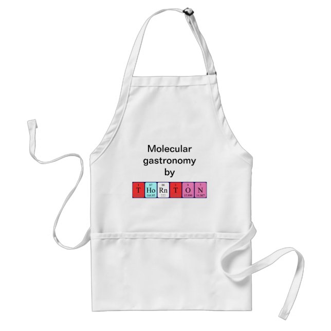 Thornton periodic table name apron (Front)