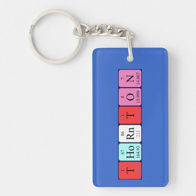 Thornton periodic table name keyring (Front)