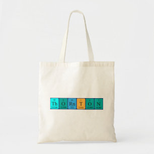 Thornton periodic table name tote bag