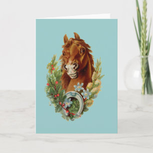 Thoroughbred Christmas Wishes Holiday Card