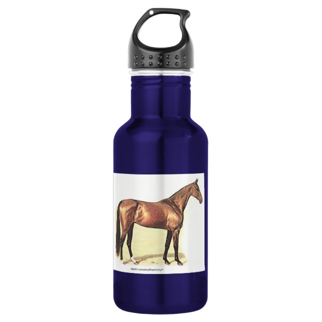 Thoroughbred Horse 532 Ml Water Bottle (Front)