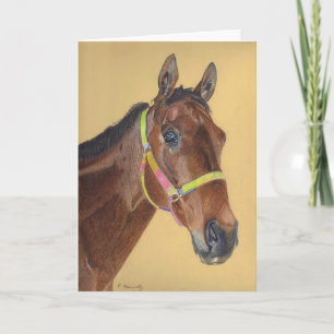 Thoroughbred Horse Greeting Card