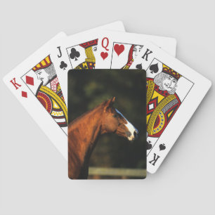 Thoroughbred Horse Headshot Playing Cards