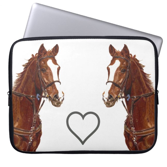 Thoroughbred Horse Laptop Sleeve (Front)
