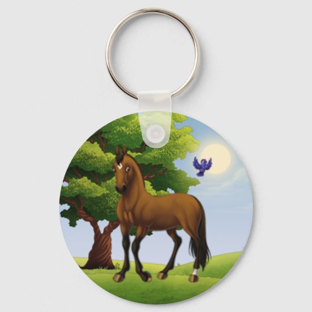 Thoroughbred Horse Promotional Key Ring (Front)