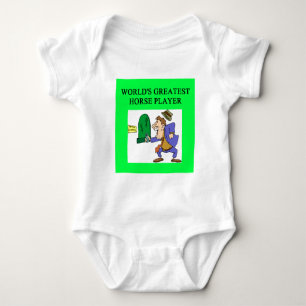 thoroughbred horse racing baby bodysuit