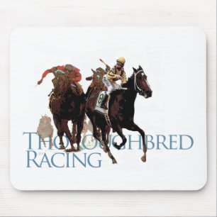 Thoroughbred Horse Racing Gifts Mouse Mat