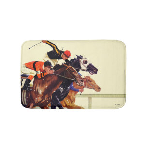 Thoroughbred Race Bath Mat
