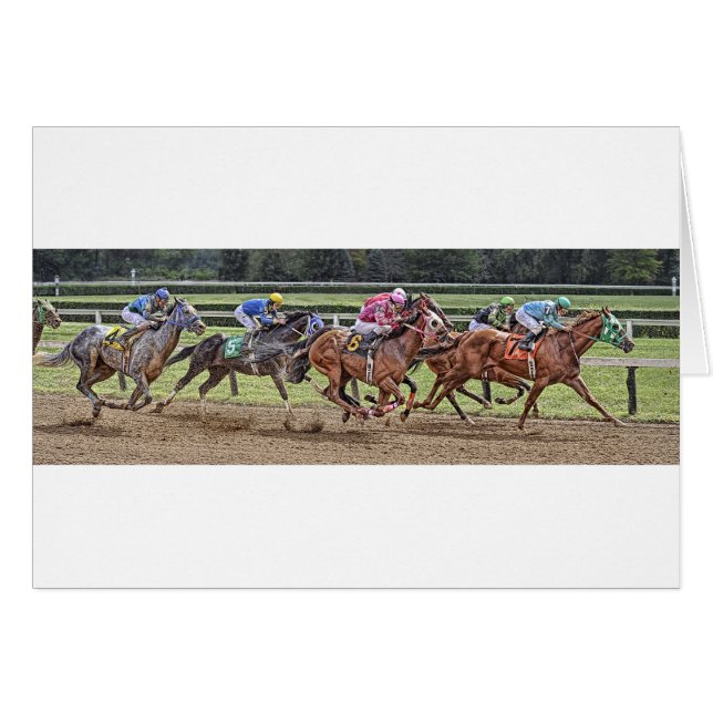 Thoroughbred Race Card (Front Horizontal)
