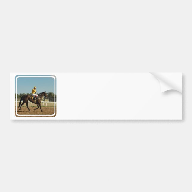 Thoroughbred Race Horse Bumper Stickers (Front)