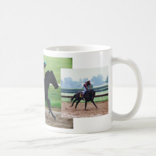Thoroughbred race horse-morning workout mug