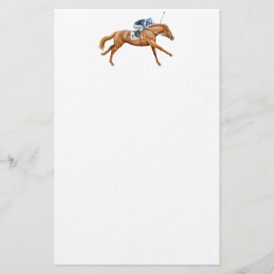 Thoroughbred Race Horse Stationery